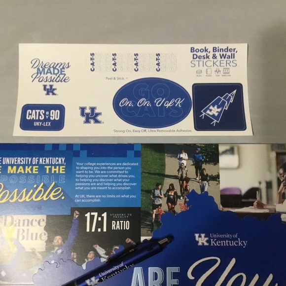 University of Kentucky Undergraduate 2025 Brochure, Ink Pen, and Stickers - Picture 3 of 6